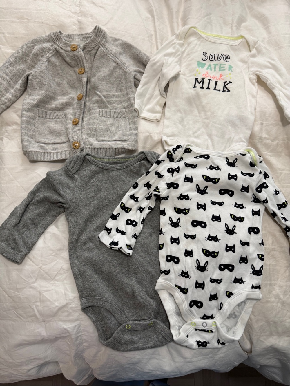 Baby Boy 3-6 Month Clothing Bundle Sweater Onesies